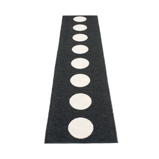 Crno-bijela unutarnja i vanjska staza 70x300 cm Vera Black – Pappelina