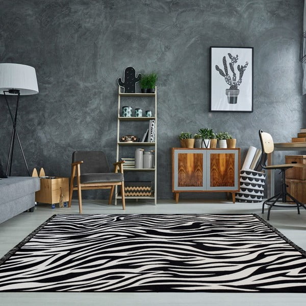 Dvostrani tepih Kate Louise Doube Sided Rug Zebra, 80 x 150 cm-image-1