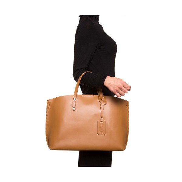 Kožna torbica Luisa Vannini 3034 Cognac-image-4