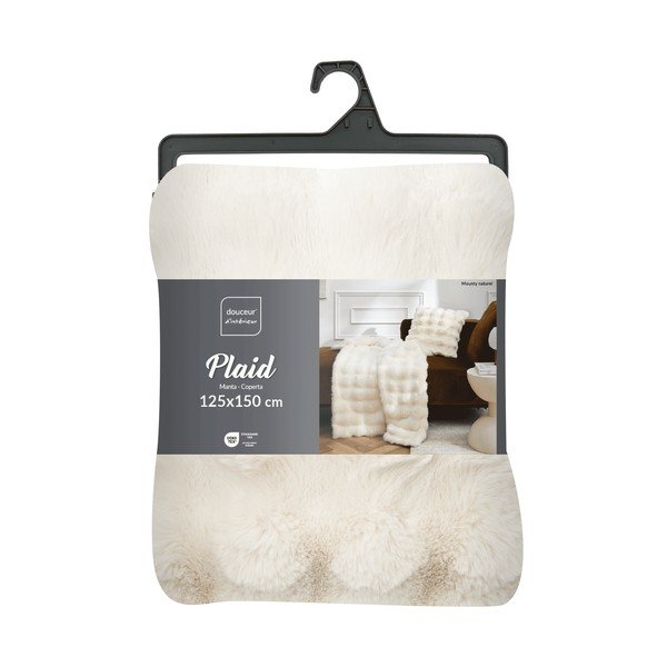 Krem deka od mikropliša 125x150 cm Mounty – douceur d'intérieur-image-4