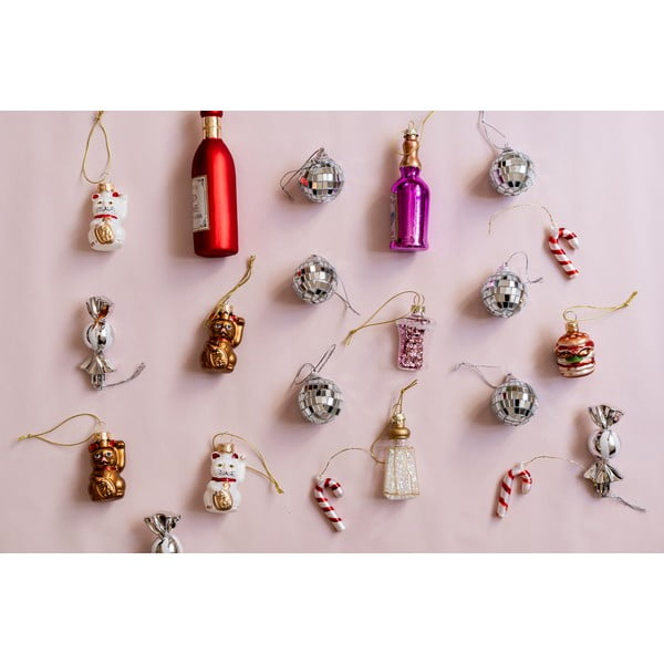 Plastični božićni ukrasi u setu 6 kom ø 4 cm Mirror Ball Mini – Sass & Belle-image-4