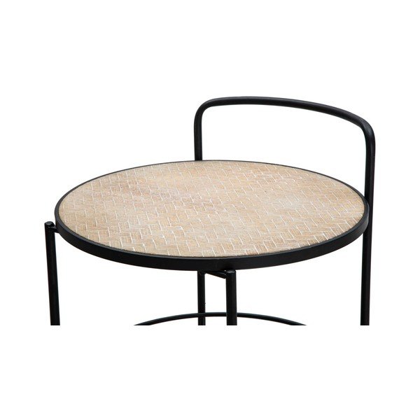 Metalna kolica za posluživanje na kotačima 41,5x40 cm Arex – Mauro Ferretti-image-3