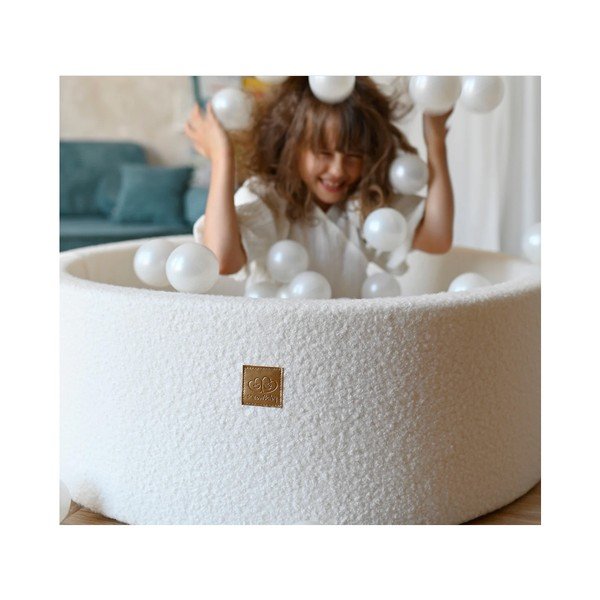 Sivi bazen s lopticama ø 90 cm visina 30 cm – Meowbaby-image-1