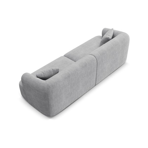 Svijetlo siva sofa od samta 255 cm Campi – Cosmopolitan Design-image-4