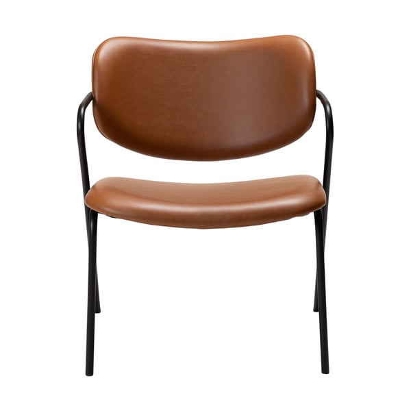 Konjak smeđa fotelja od imitacije kože Zed - DAN-FORM Denmark-image-2