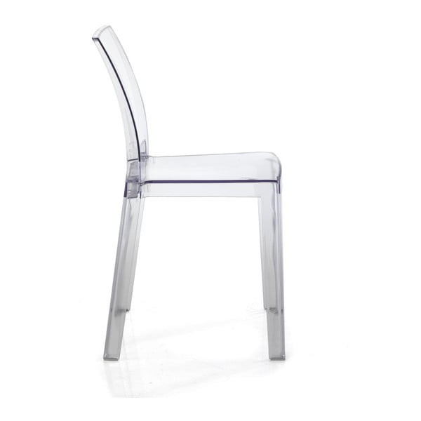 Set od 2 prozirne plastične blagovaonske stolice prikladne za eksterijer Tomasucci Mia