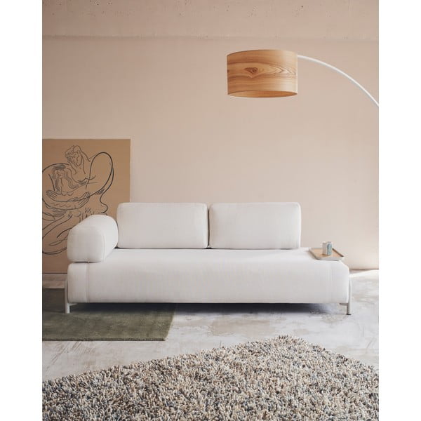 Bež sofa od šenila 232 cm Compo – Kave Home-image-1