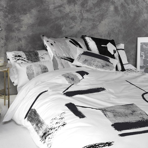Set od 2 pamučne jastučnice navlake Blanc Shapes-image-1