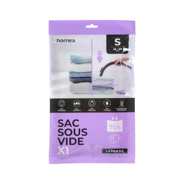 Vakuum vrećica za odjeću Lavender – Homéa