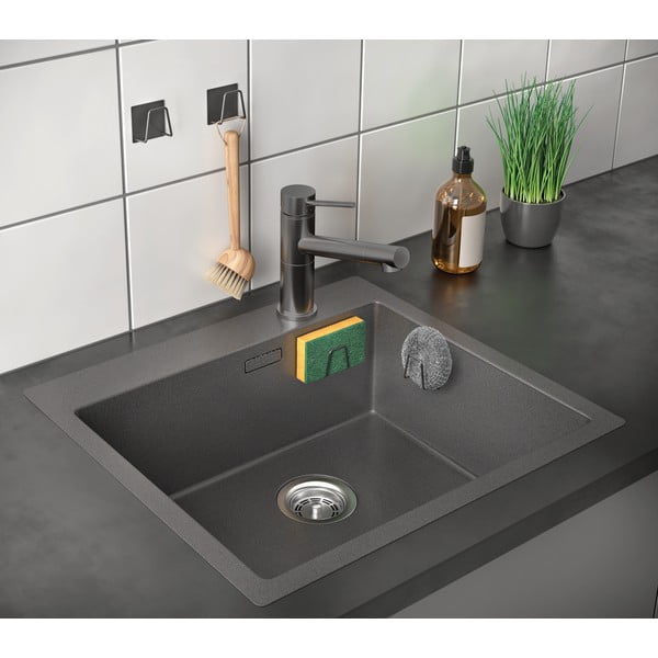 Metalni držač za spužvu s postavljanjem bez bušenja – Metaltex-image-1