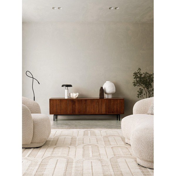 TV komoda od masivnog manga u prirodnoj boji 170x50x40 cm Tadita – Bizzotto-image-1