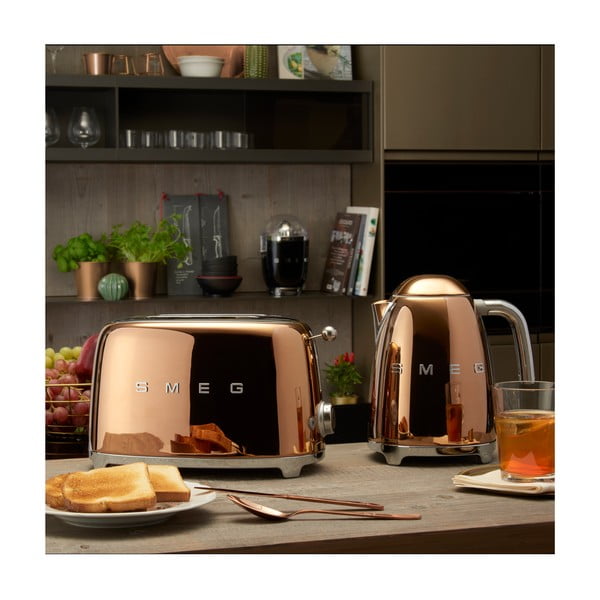 Toster u ružičasto zlatnoj boji 50's Retro Style - SMEG-image-1