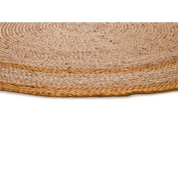 Senf žuto-u prirodnoj boji okrugli tepih ø 120 cm Mahon – Universal-image-3