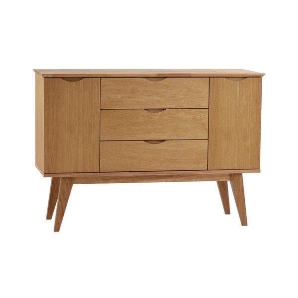 Komoda u dekoru hrast Rowico Njord, dužina 122 cm-image-1