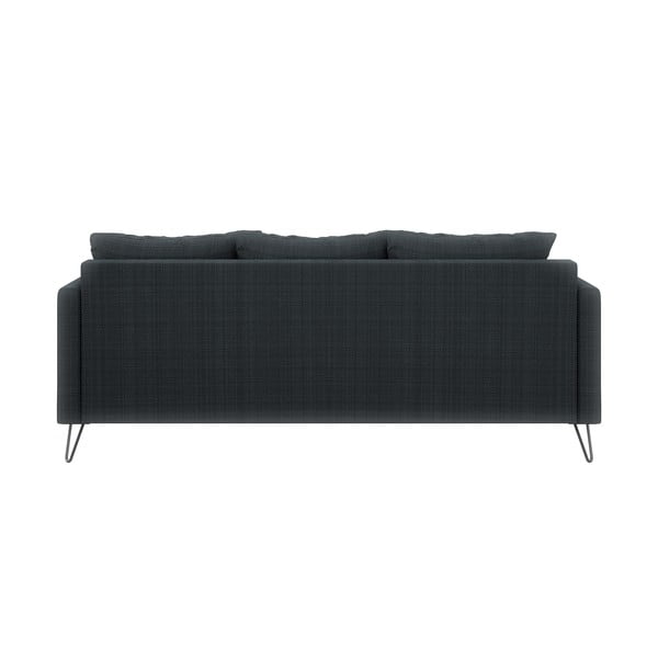 Tamno siva sofa od šenila 200 cm Freya – Ropez-image-2