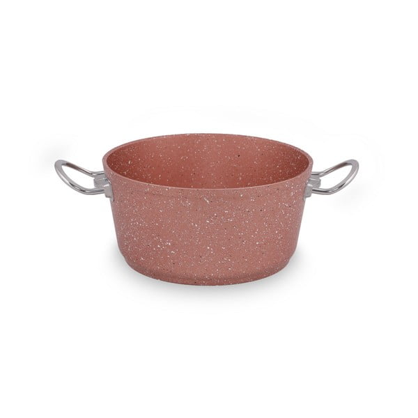 Ružičasti aluminijski lonac s poklopcem Güral Porselen Classic, ø 22 cm-image-4