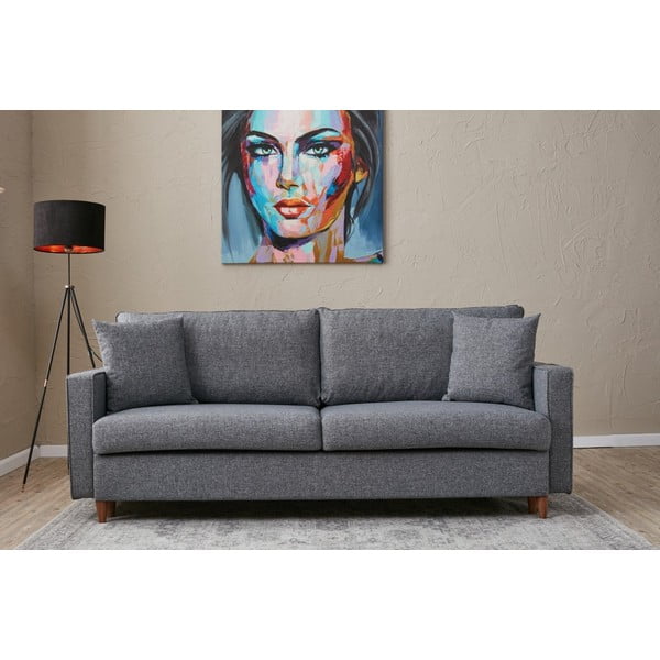 Tamno siva sklopiva sofa 210 cm Eva – Balcab Home-image-1