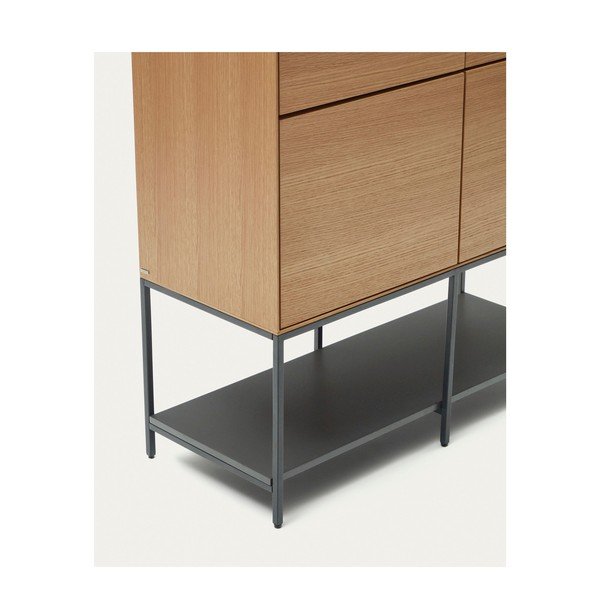 Ormarić u dekoru hrasta u prirodnoj boji 97,5x160 cm Vedrana – Kave Home-image-4