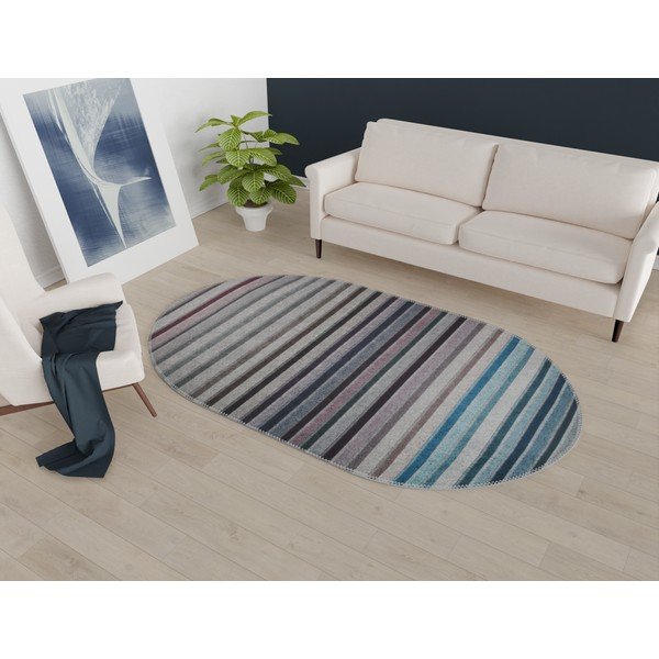 Plavo-sivi perivi tepih 160x230 cm – Vitaus-image-1