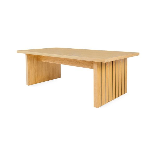 Stolić s pločom u dekoru hrasta 60x120 cm Stripe - Woodman-image-3