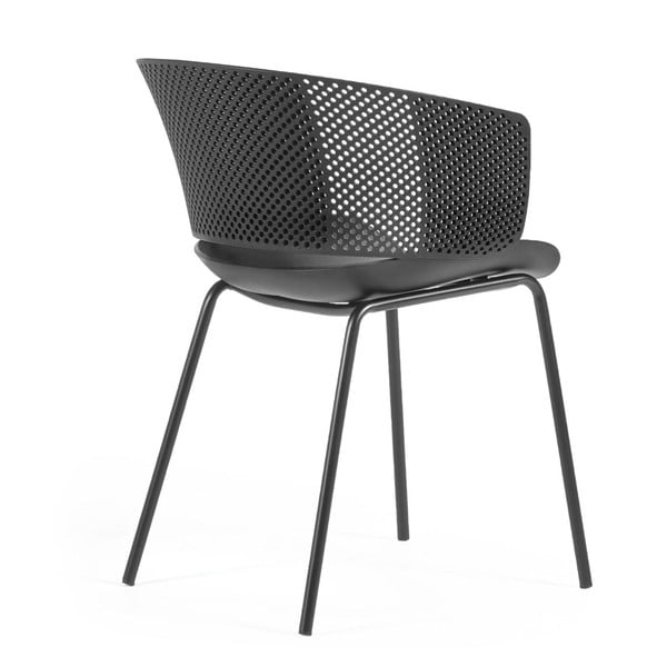 Crne blagovaonske stolice u setu 4 kom Yeray – Kave Home-image-3