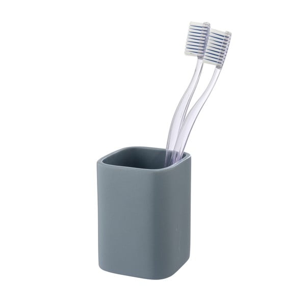 Plava keramička čaša za četkice za zube Hexa – Wenko-image-1