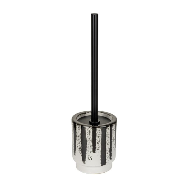 Crno-bijela keramička WC četka Subiza – Wenko