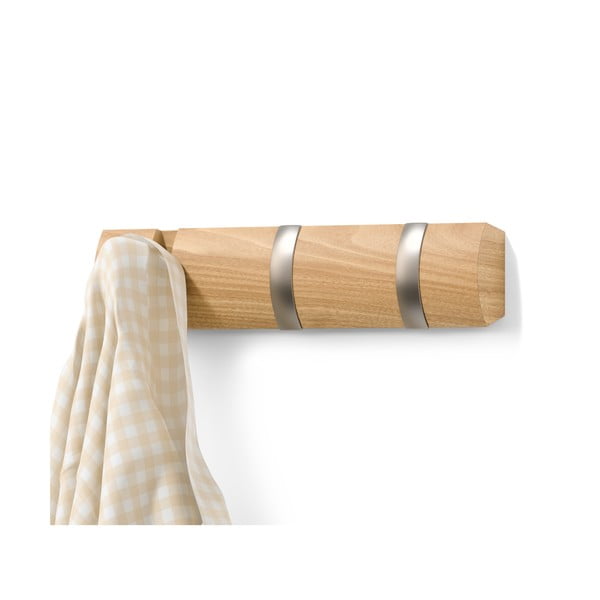 Zidna vješalica od masivne topole u prirodnoj boji Flip – Umbra-image-2