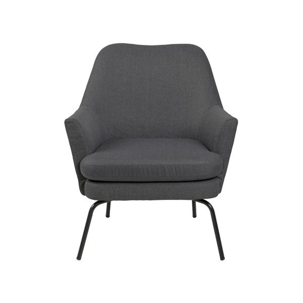 Tamno siva fotelja Actona Chisa-image-1