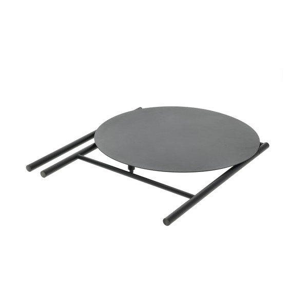 Crni metalni okrugao blagovaonski stol ø 70 cm Disc – Zone-image-3