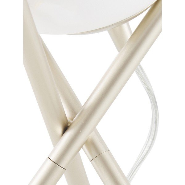 Bijela stolna lampa sa staklenim sjenilom Westwing Collection Erik, visina 33 cm-image-2