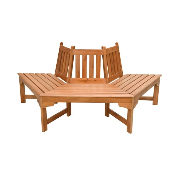 Vrtna klupa od masivnog drveta u prirodnoj boji Ontario – Garden Pleasure-image-2