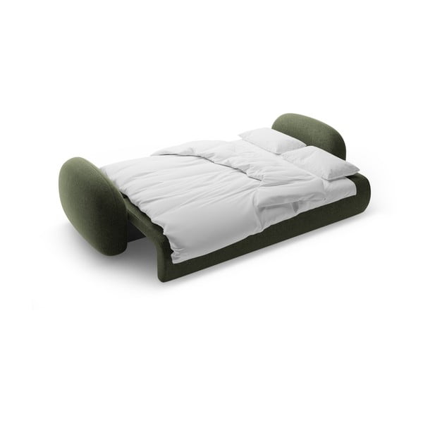 Zelena sklopiva/s prostorom za odlaganje sofa od šenila 262 cm Tonale – Cosmopolitan Design-image-4