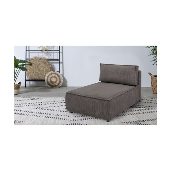 Svjetlo smeđa modularna sjedeća garnitura od samta (promjenjiva) Nihad modular – Bobochic Paris-image-1