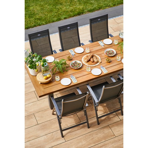 Tamno siva metalna vrtna stolica Salvatore – Hartman-image-4