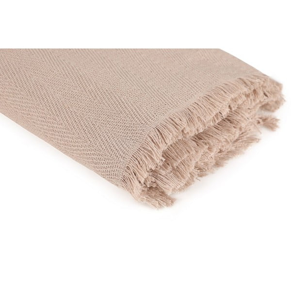 Smeđi prekrivač od recikliranog pamuka 170x205 cm Merlin – Mijolnir-image-3