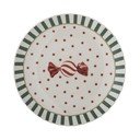 Bijeli desertni tanjur s božićnim motivom od kamenine ø 16 cm Yule – Bloomingville