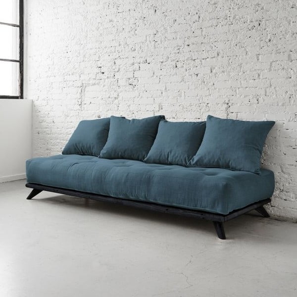 Sofa Senza crna / tamno plava