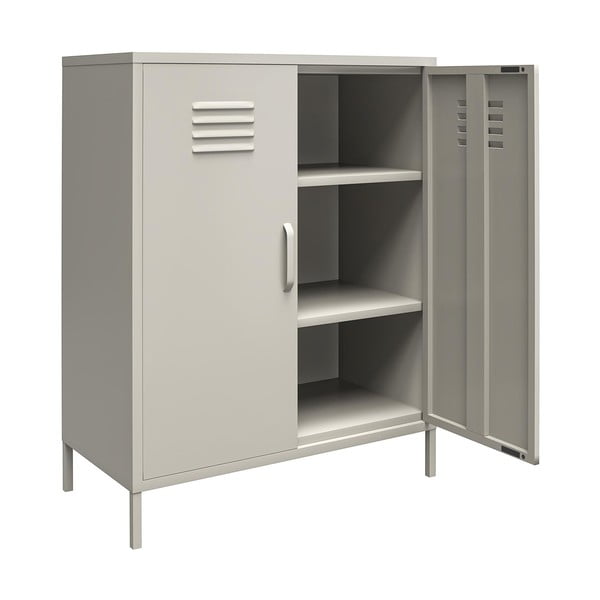 Svijetlo sivi metalni ormarić 79x100 cm Bradford – Støraa-image-2