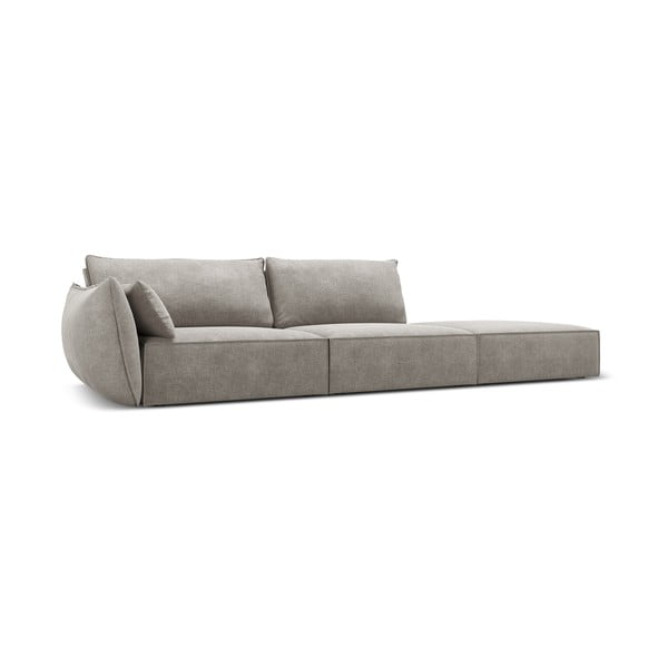 Svijetlo siva ležaljka (s lijevim kutom) Vanda – Mazzini Sofas-image-2