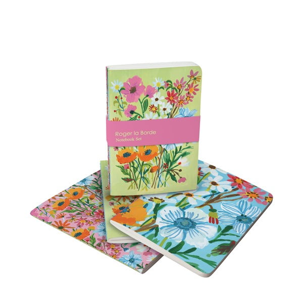 A6 bilježnice 64 str. 3 kom Flower Field – Roger la Borde