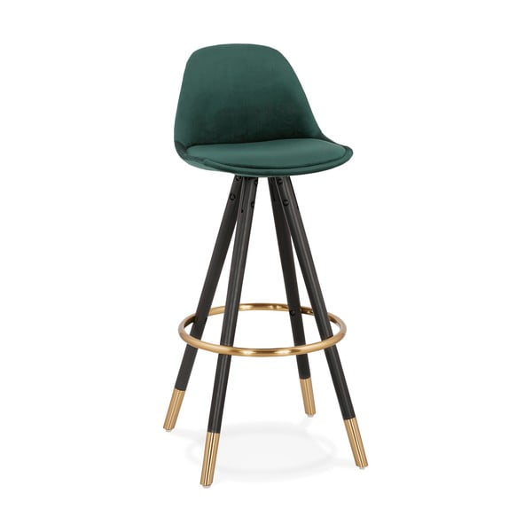 Tamno zelena bar stolica nositi, visina sjedala 75 cm