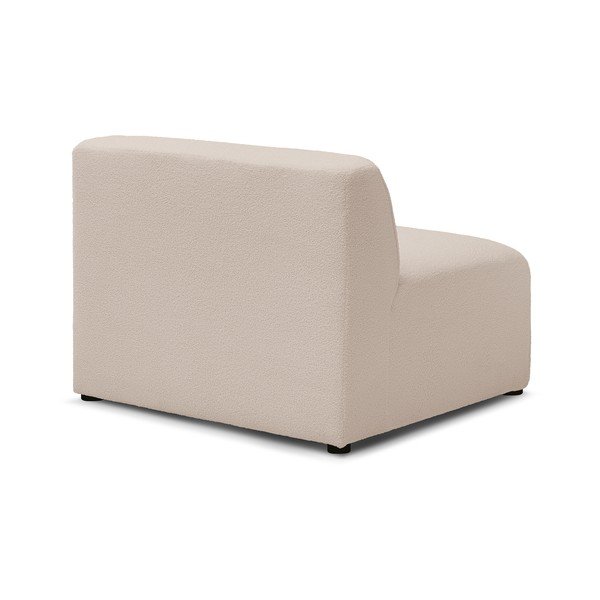 Bež modularna sjedeća garnitura od bouclé tkanine (srednji modul ) Megeve – Bobochic Paris-image-4