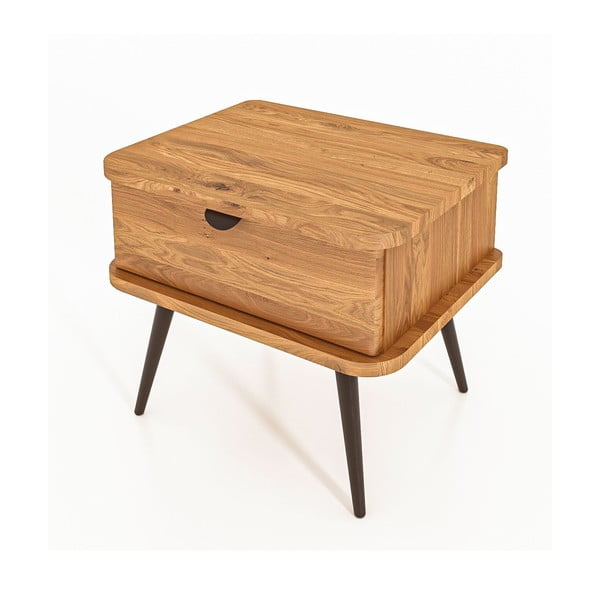 Noćni ormarić od hrastovine u prirodnoj boji Kula - The Beds-image-3