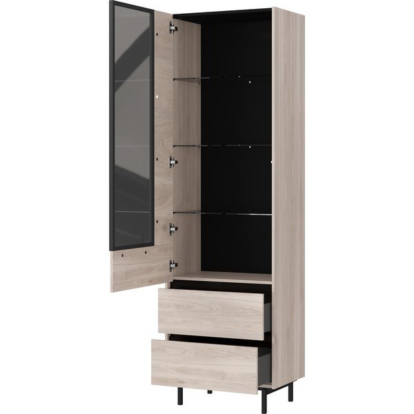 Vitrina u dekoru hrasta 64x206 cm Cantoria - Germania-image-4