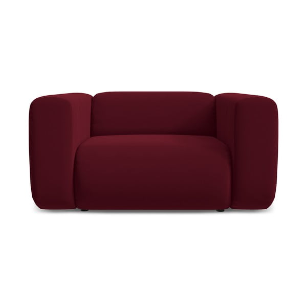 Bordo baršunasti fotelja Ekahi – Makamii-image-2