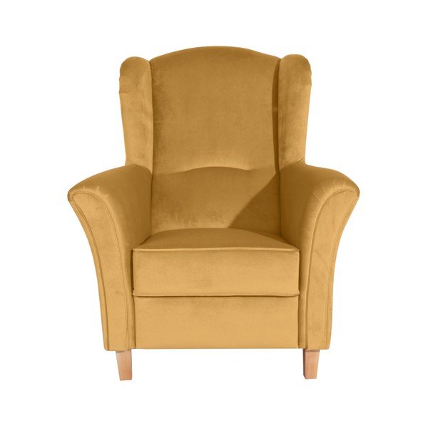 Žuta fotelja Agnetha Suede Max Winzer-image-1