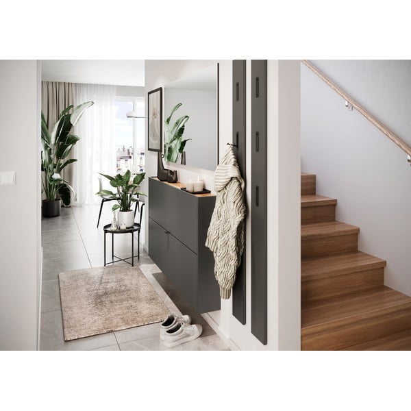 Antracitno sivi preklopni ormarić za cipele Ameca – Germania-image-3