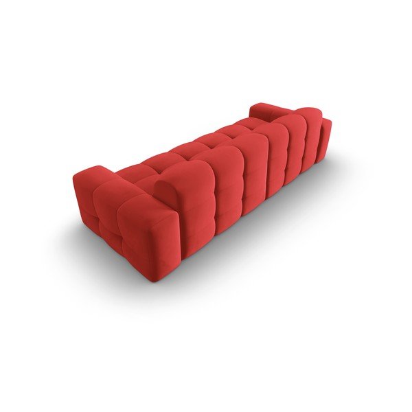 Crvena baršunasta sofa 255 cm Kendal - Micadoni Home-image-4