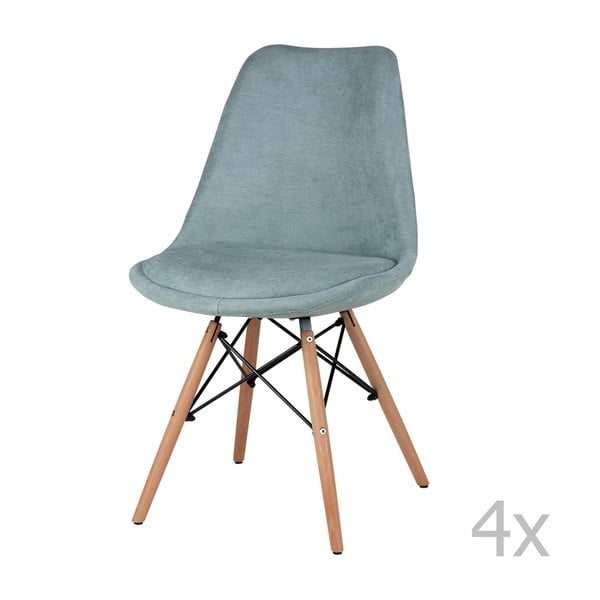 Set od 4 menta zelene blagovaonske stolice sømcasa Linda